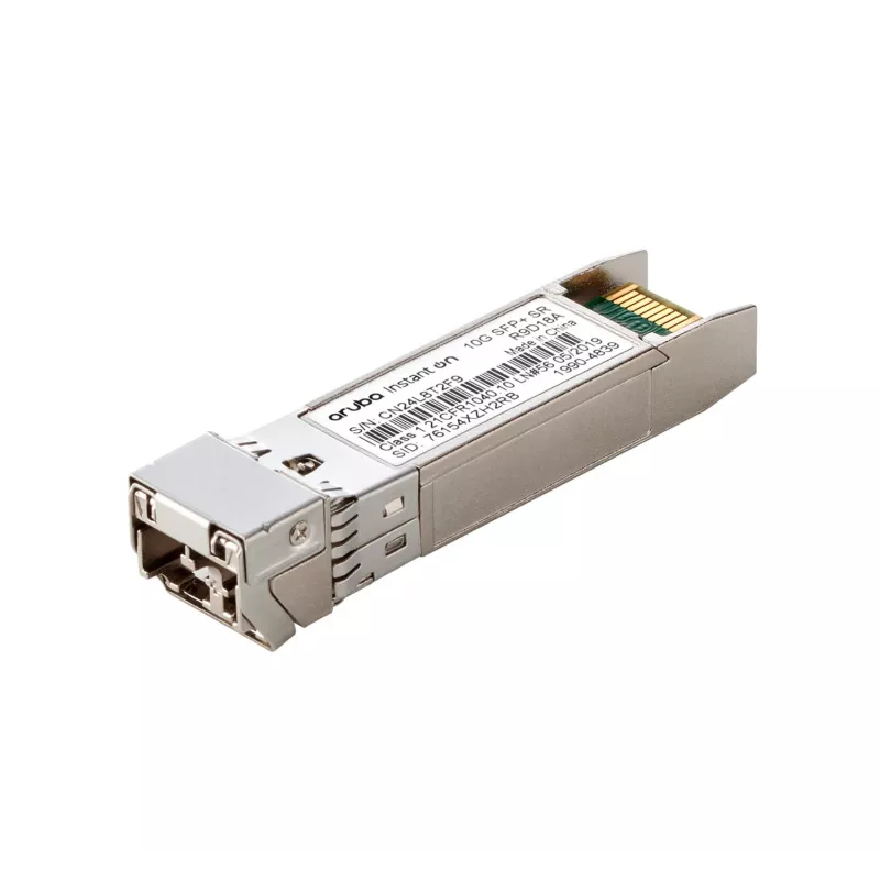 Transceptor HPE Networking Instant on 10G SFP+ LC SR para conexiones de hasta 300 metros (R9D18A)