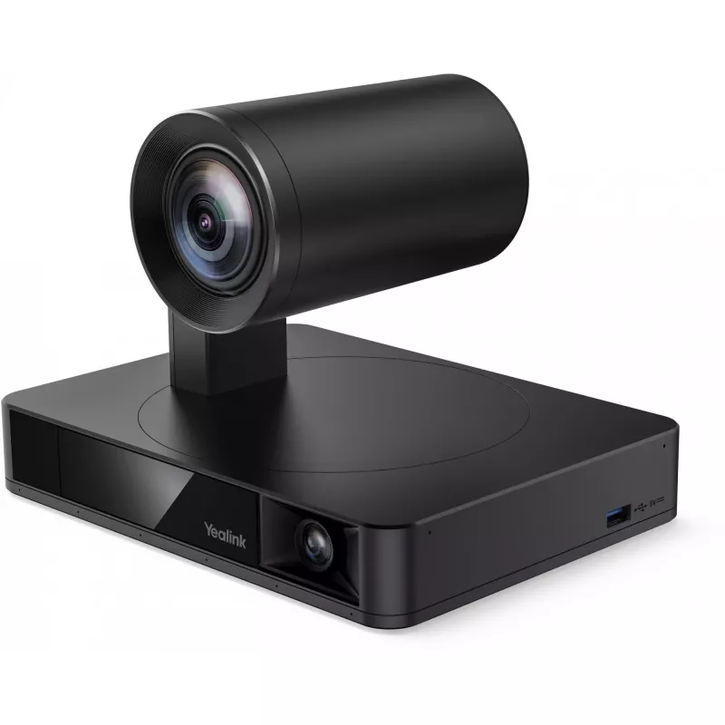 Webcam Yealink UVC86 Negra — 8 MP 4K Ultra HD, 30 fps, interfaz RJ-45, inclinación de 40° a -90°
