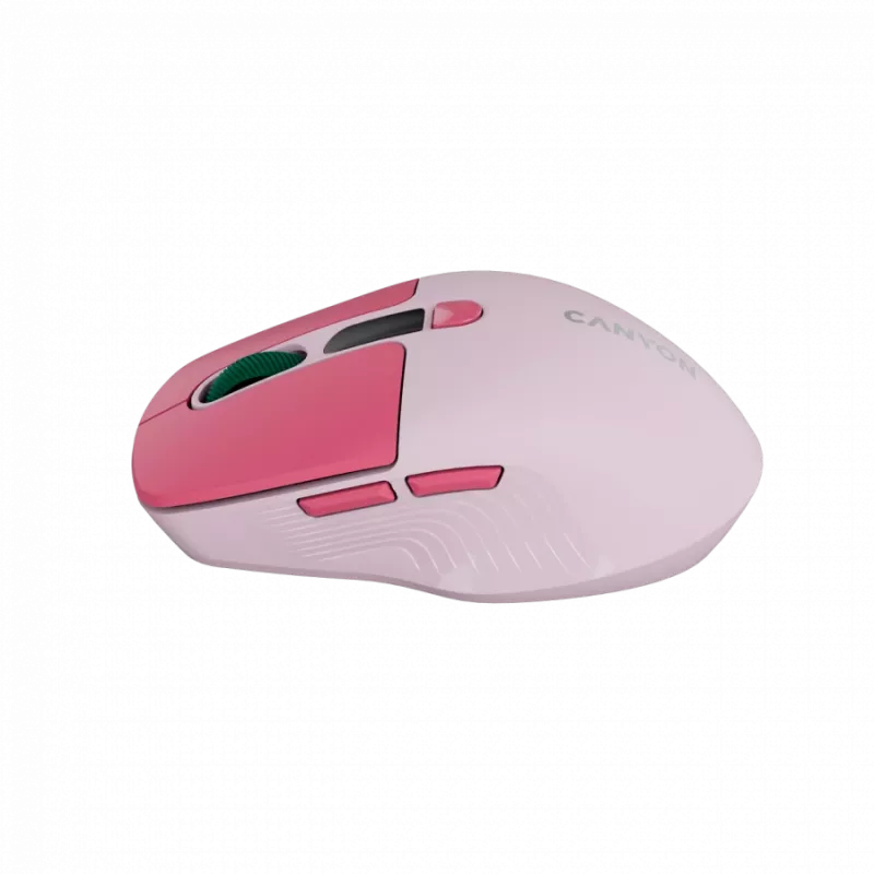 Ratón Canyon MW-26 - óptico inalámbrico 2 en 1 Bluetooth / 2,4 GHz - silencioso - rosa