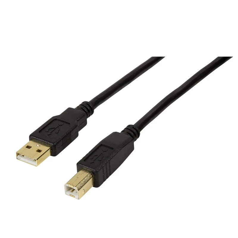 Cable USB LogiLink UA0264 USB 2.0 10 m USB A USB B negro