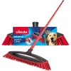 Escoba VILEDA Pet Pro ALWAYS CLEAN con mango rojo ergonómico, diseño ligero
