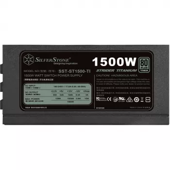 Fuente de alimentación Silverstone SST-ST1500-TI v1.1 80 PLUS Titanium, modular - 1500 vatios (SST-ST1500-TI v1.1)