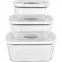 Set de recipientes de vidrio para envasadora al vacío Rommelsbacher VCG 1, 3 piezas (350 ml, 670 ml, 1100 ml), transparente