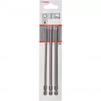 Punta de destornillador extra dura para acero inoxidable, madera blanda 3 piezas Torx T20, T25, T30 hexágono interior