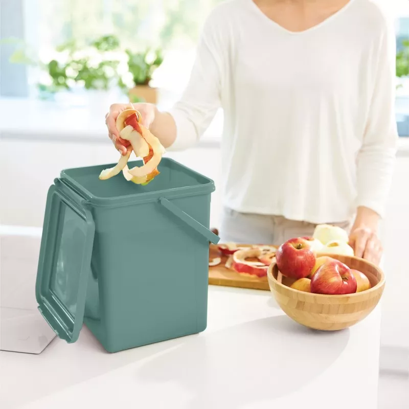 ROTHO Verde - Cubo de reciclaje - 9l