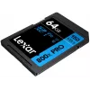 Memoria flash SDXC Lexar 64 GB UHS-I 800xPRO — Clase 10, U3, V30, 150 MB/s