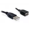 Cable alargador USB 2.0 DeLOCK 82457 0,15 m negro