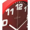 NeXtime Reloj 3053ro Dash Red, Ø35 cm, pared, rojo/plateado