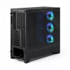 Caja de PC semitorre Fractal Design Pop 2 Air negra sólida — compatible con ATX, 3 ventiladores frontales de 120 mm, bahías de 2,5/3,5