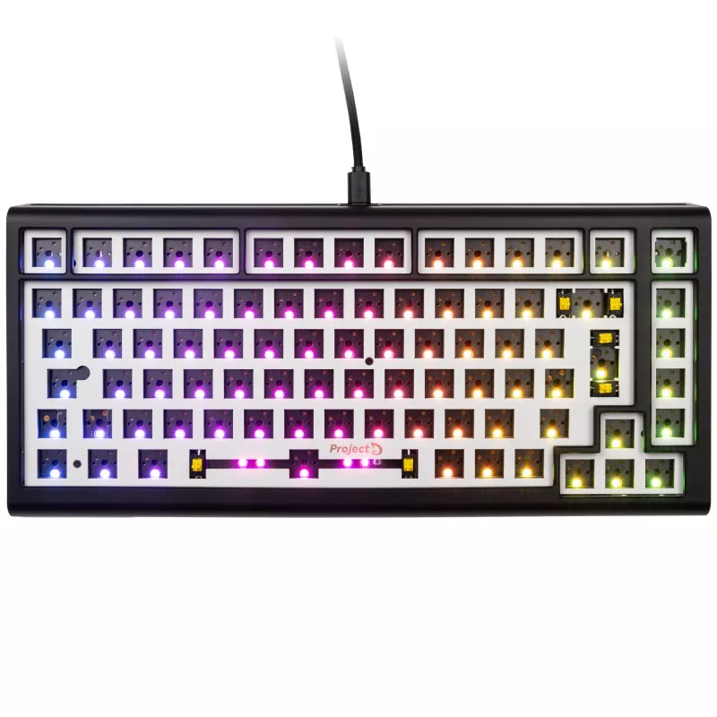 Ducky Tinker 75 Teclado Gaming Barebone RGB - negro ISO-DE - Teclado Gaming 75% de Ducky - compatible con Hot-Swap - variante Barebone sin switches y K