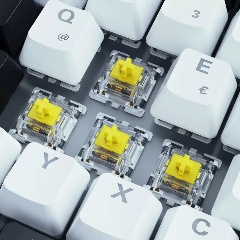 Teclado Sharkoon SKILLER SGK50 S3 75% blanco