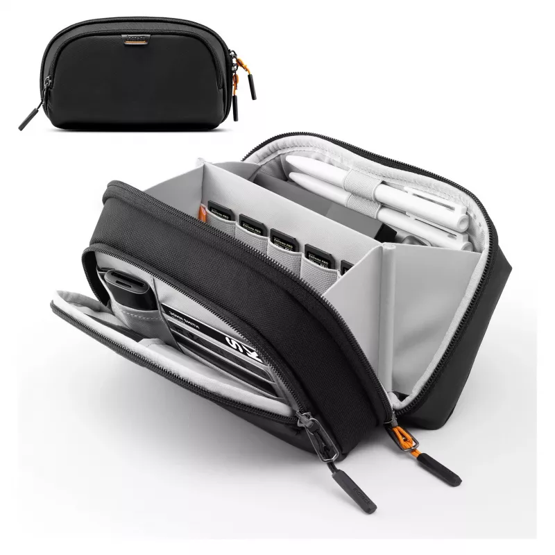 Funda para cables Inateck AB03011 Negra — Funda organizadora 23,5×14×9,5 cm