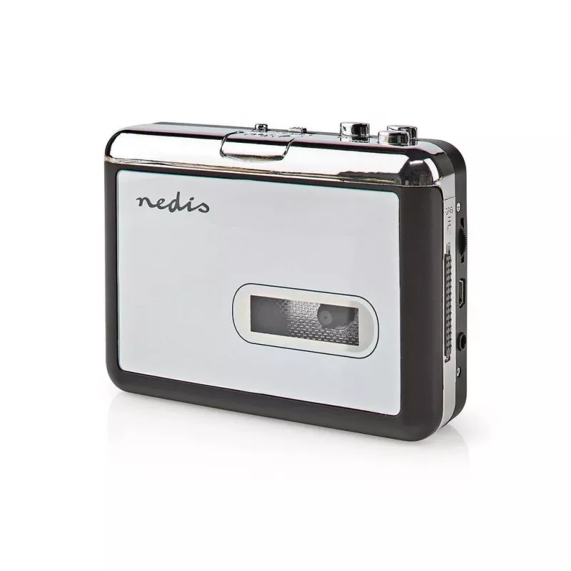 Nedis ACGRU100GY Convertidor de casete USB / 3,5 mm Alimentación USB/batería Gris