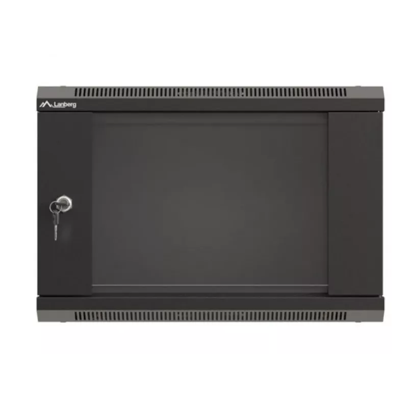 Armario rack de pared LANBERG WF03-5306-10B 6U, 60 kg, cerradura con llave, negro