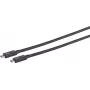 Cable USB-C ShiverPeaks 13-72015 0,50 m TB4 UltraFlex — compatible con USB4/Thunderbolt 4, longitud 0,5 m