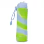 Botella de bebida cool pack Botella de bebida de silicona Z14770 600 ml niña azul