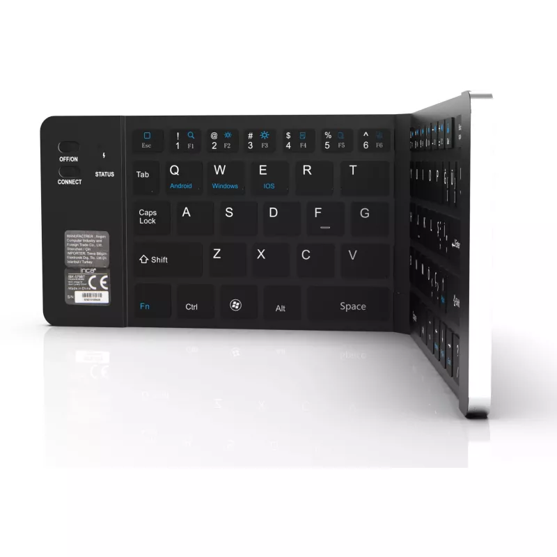 Teclado inalámbrico Inca IBK-579BT Bluetooth 66 teclas Metallic Plata