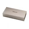 Pelikan M200, negro, oro, sistema de carga integrado, resina, oro, plumín itálico, oro, acero inoxidable