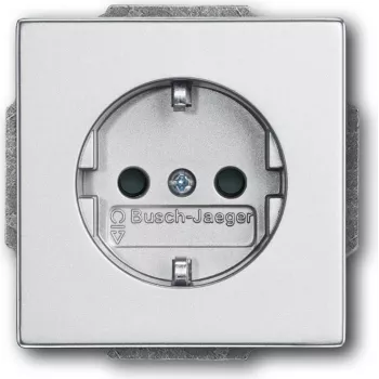BUSCH JAEGER 2013-0-5272 - CEE 7/3 - 2P+E - plata - 250 V - 16 A - 63 mm