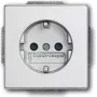 BUSCH JAEGER 2013-0-5272 - CEE 7/3 - 2P+E - plata - 250 V - 16 A - 63 mm