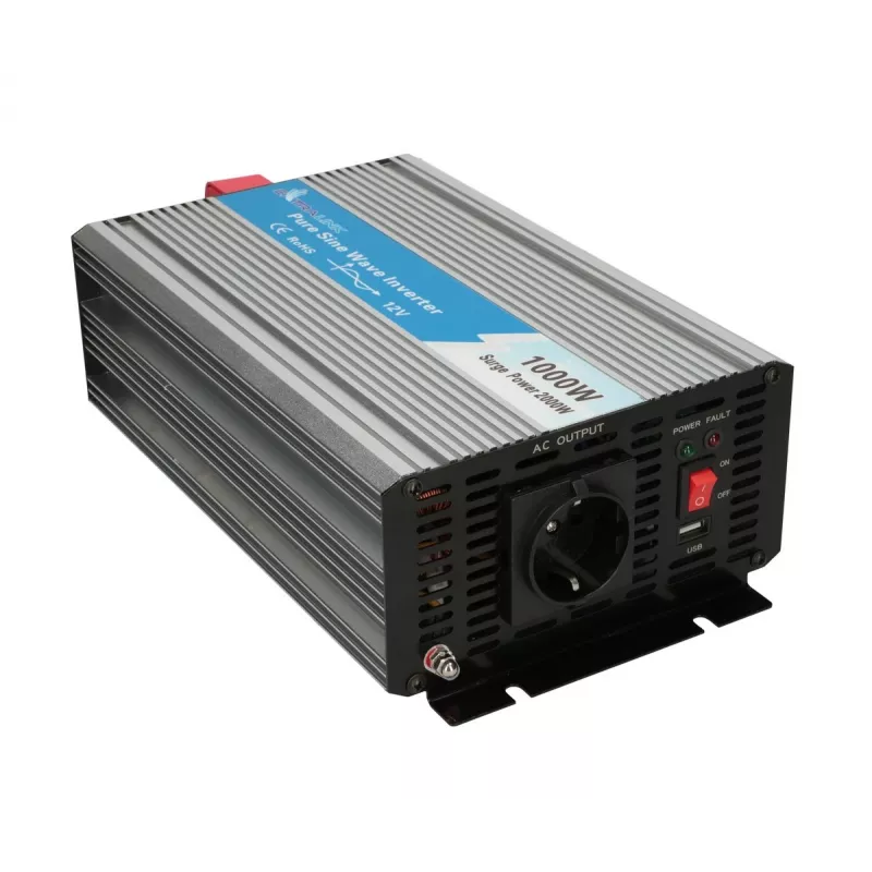 Convertidor de tensión Extralink OPIP-1000W 12V 230V 1000W onda senoidal pura