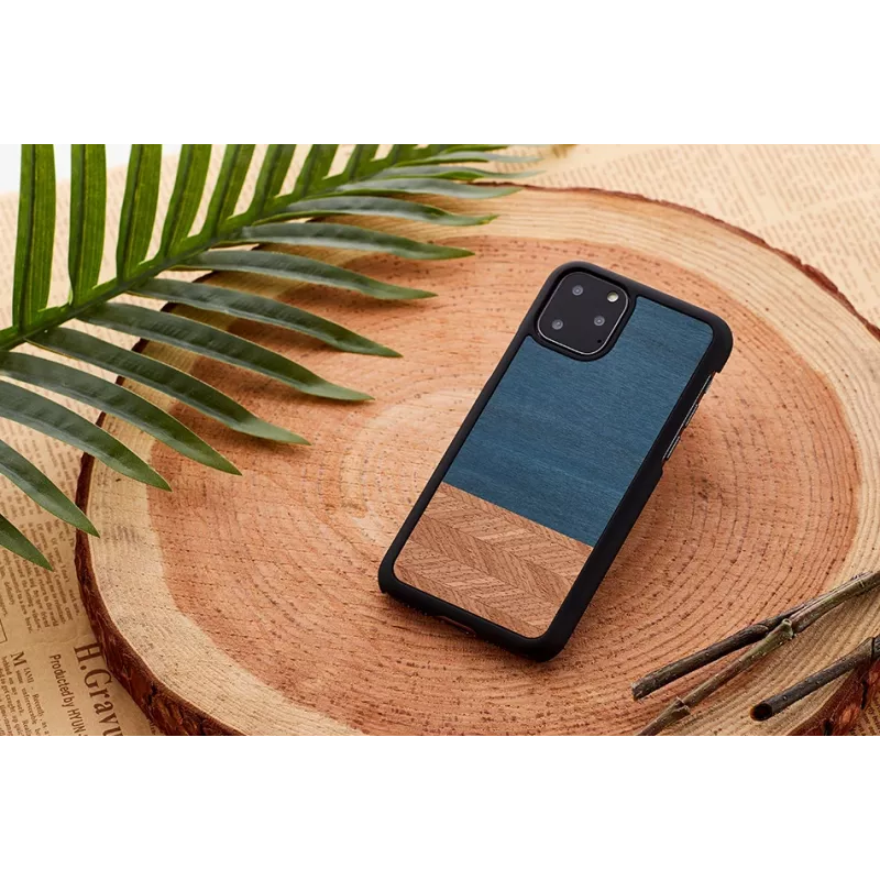 Funda para móvil man and wood para iPhone 11 Pro Max — denim negro funda protectora