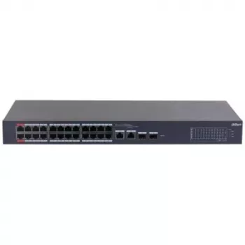 Switch de red Dahua Technology DH-CS4226-24ET-375 gestionado L2 Gigabit Ethernet (10/100/1000) Power over Ethernet (PoE) negro