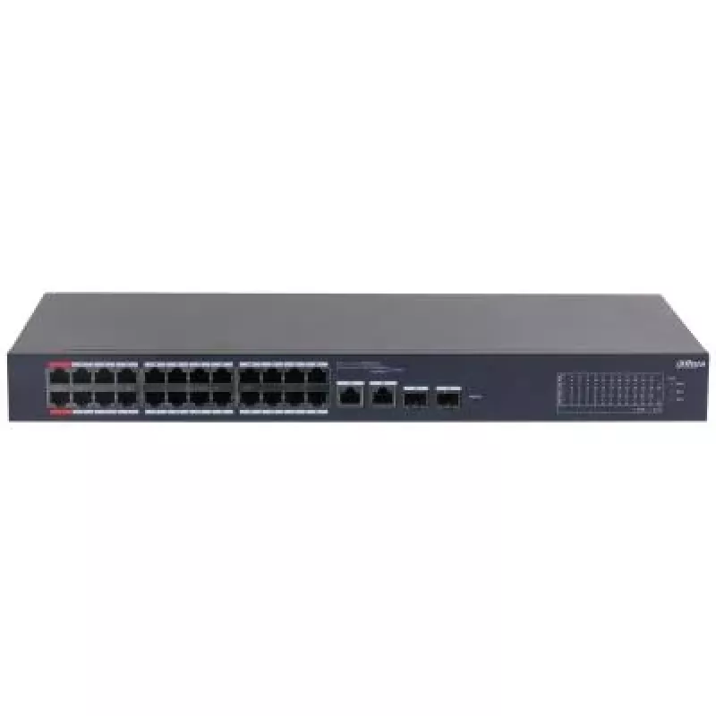 Switch de red Dahua Technology DH-CS4226-24ET-375 gestionado L2 Gigabit Ethernet (10/100/1000) Power over Ethernet (PoE) negro