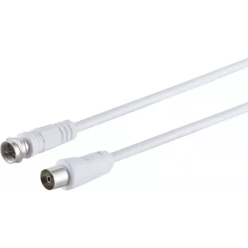 Cable coaxial S/CONN 80078-32 10 m tipo F blanco