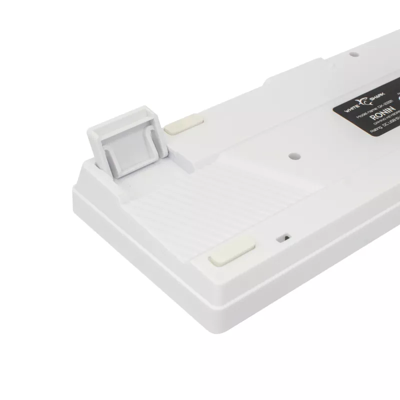 Teclado White Shark RONIN blanco USB QWERTY 68 teclas LED
