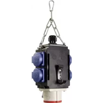 Regleta cubo AS Schwabe Energy Cube II IP44 con 4 tomas 16A 230V y 1 CEE 16A
