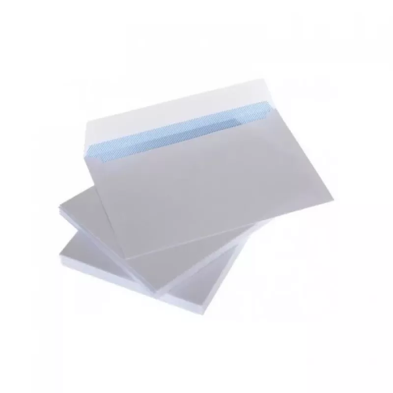 Sobres con franja C6 114x162 mm, blanco 75 g x 50 uds.