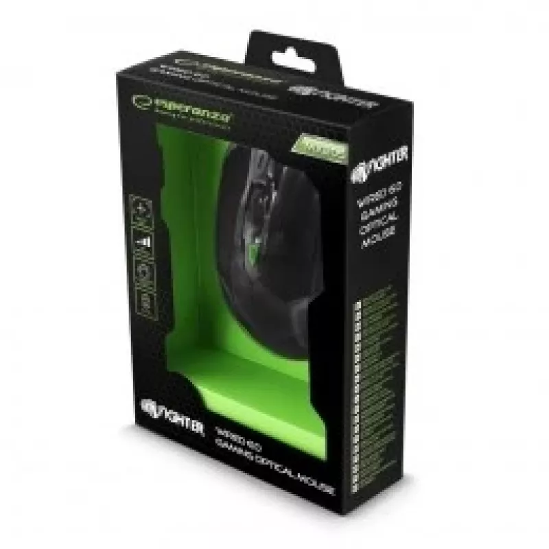 Esperanza MX205 Fighter Ratón Gaming Diestros USB Type-A Óptico 2400 DPI