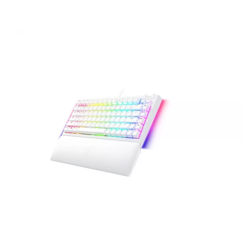 Teclado gaming mecánico Razer BlackWidow V4 75% USB QWERTY inglés de EE. UU. blanco