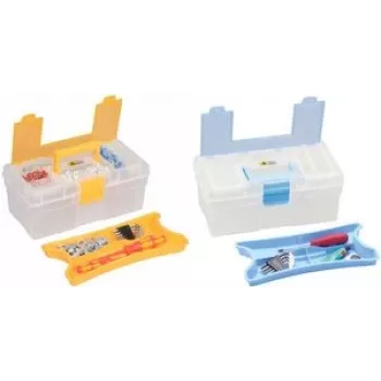 Caja de almacenamiento allit McPlus Clear 12.5, polipropileno (PP), azul, transparente, modelo 416401