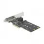 Tarjeta SATA y M.2 PCI Express DeLOCK 3 puertos SATA y 2 ranuras M.2 Key B