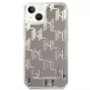 Karl Lagerfeld KLHCP14MLMNMS iPhone 14 Plus 6.7 funda rígida plata / plata Liquid Glitter Monogram