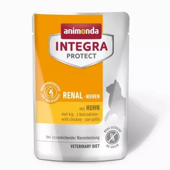 Comida húmeda para gatos animonda Integra Protect 86632 85 g — Gatos adultos, pollo, sin cereales, para insuficiencia renal