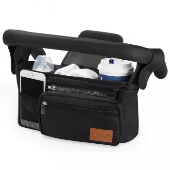 Momcozy MC-BBSTRO001 Organizador para carrito de bebé, negro