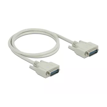Cable serie DeLOCK 85975 beige 1m Sub-D15