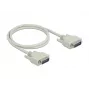 Cable serie DeLOCK 85975 beige 1m Sub-D15