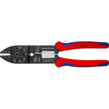 Knipex 97 21 215 alicate crimpador herramienta de crimpado negro, azul, rojo
