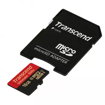 Transcend microSDHC MLC 16GB Class 10 UHS-I 600x + adaptador SD
