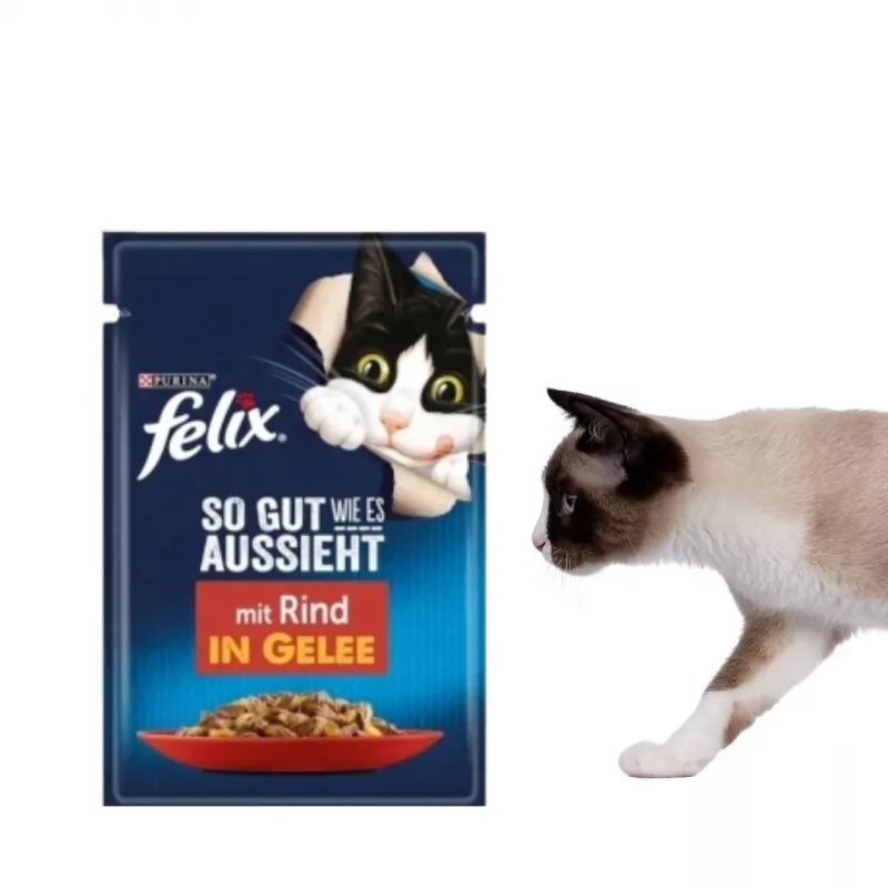 Purina Felix MIX comida húmeda para gatos, 120 x 85 g