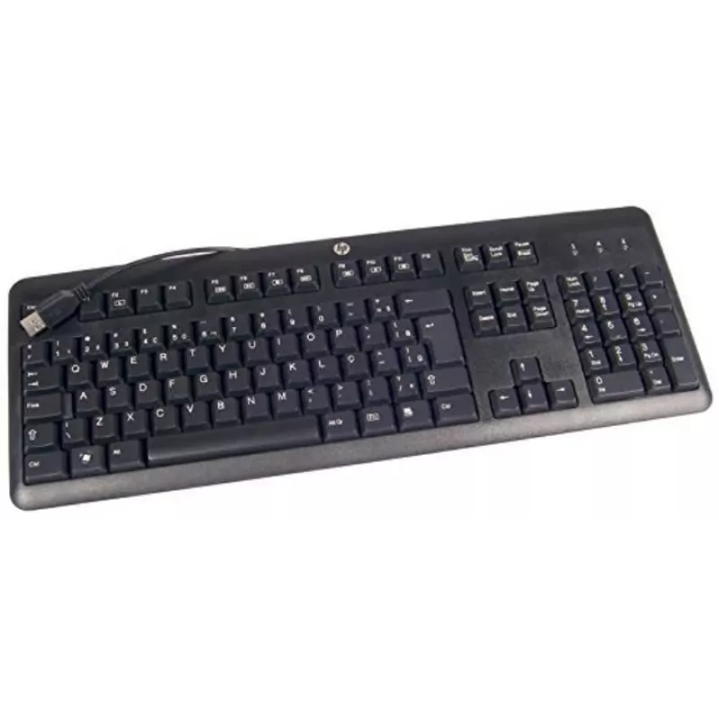 Teclado HP 672647-223 Office USB checo negro