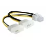 Cable de alimentación para tarjeta PCI Express DeLOCK 82315 0,15m