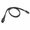 SilverStone CPS02 - cable SATA / SAS - con sidebands - SAS 12Gbit/s - 4 carriles - 4 x Mini SAS (SFF-8087) (W) a 4 x Mini SAS (SFF-8087) (W) - 50cm - S