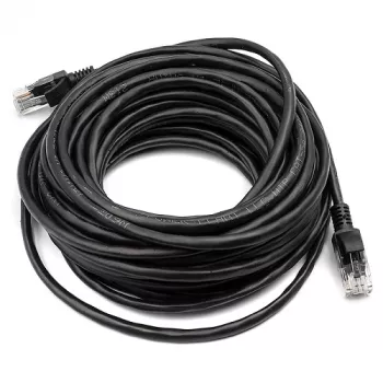 Cable Cat5E UTP, 10 m, negro