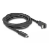 Cable USB DeLOCK USB Type-C macho a USB Type-C macho acodado 2 m 5 Gbit/s 4K PD 60W