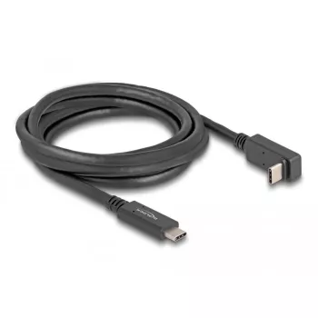 Cable USB DeLOCK USB Type-C macho a USB Type-C macho acodado 2 m 5 Gbit/s 4K PD 60W